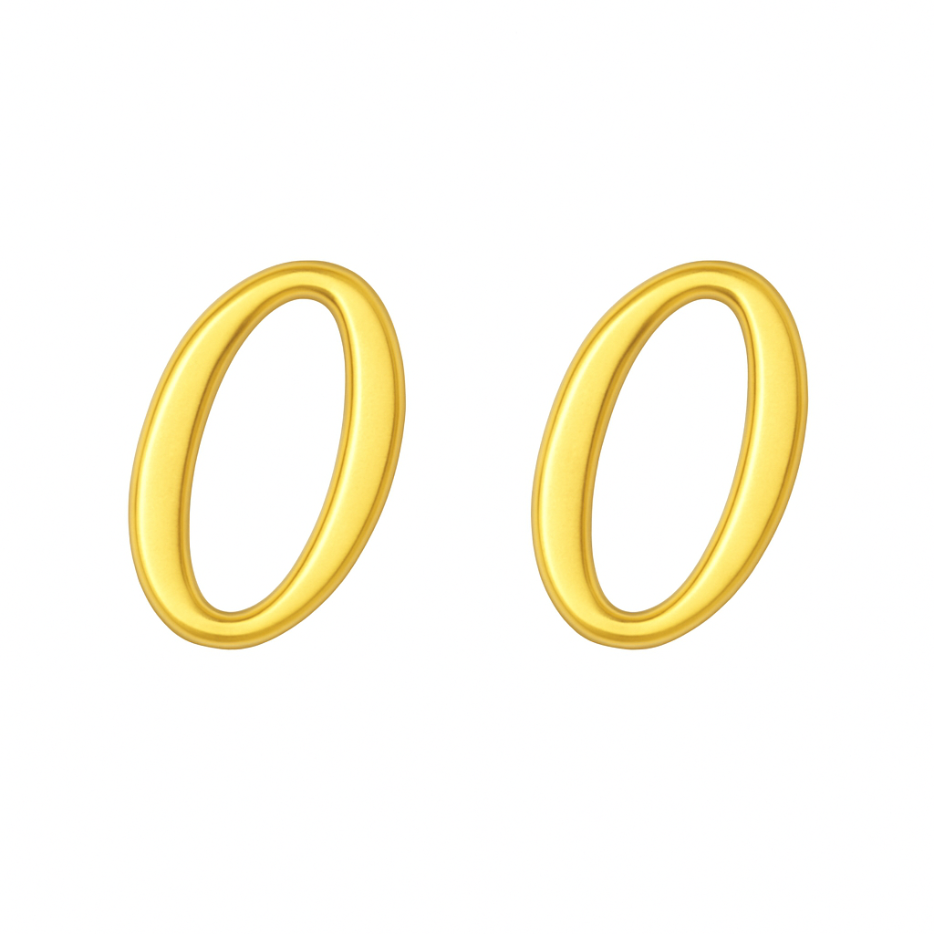 9K FANCY MINI INITIAL STUD E/R