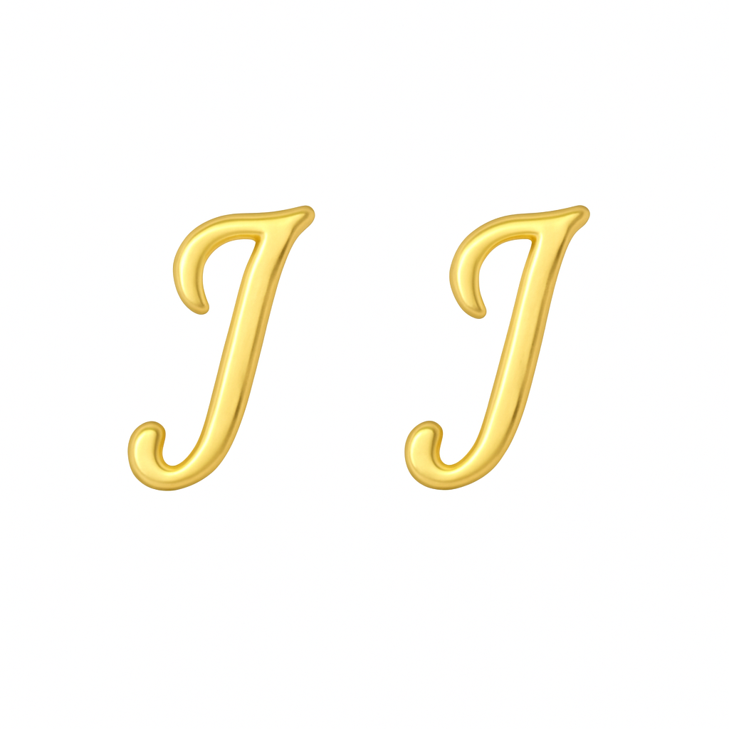 9K FANCY MINI INITIAL STUD E/R