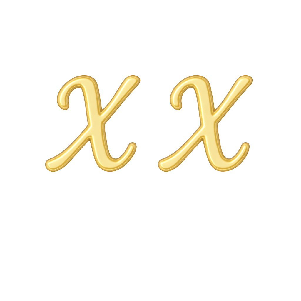 9K FANCY MINI INITIAL STUD E/R